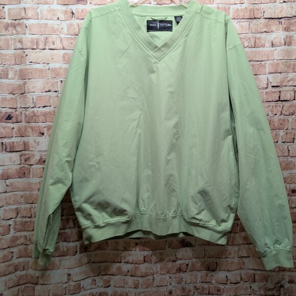 Page & Tuttle V-Neck Pull Over Jacket Light Green Size Large - Picture 2 of 15